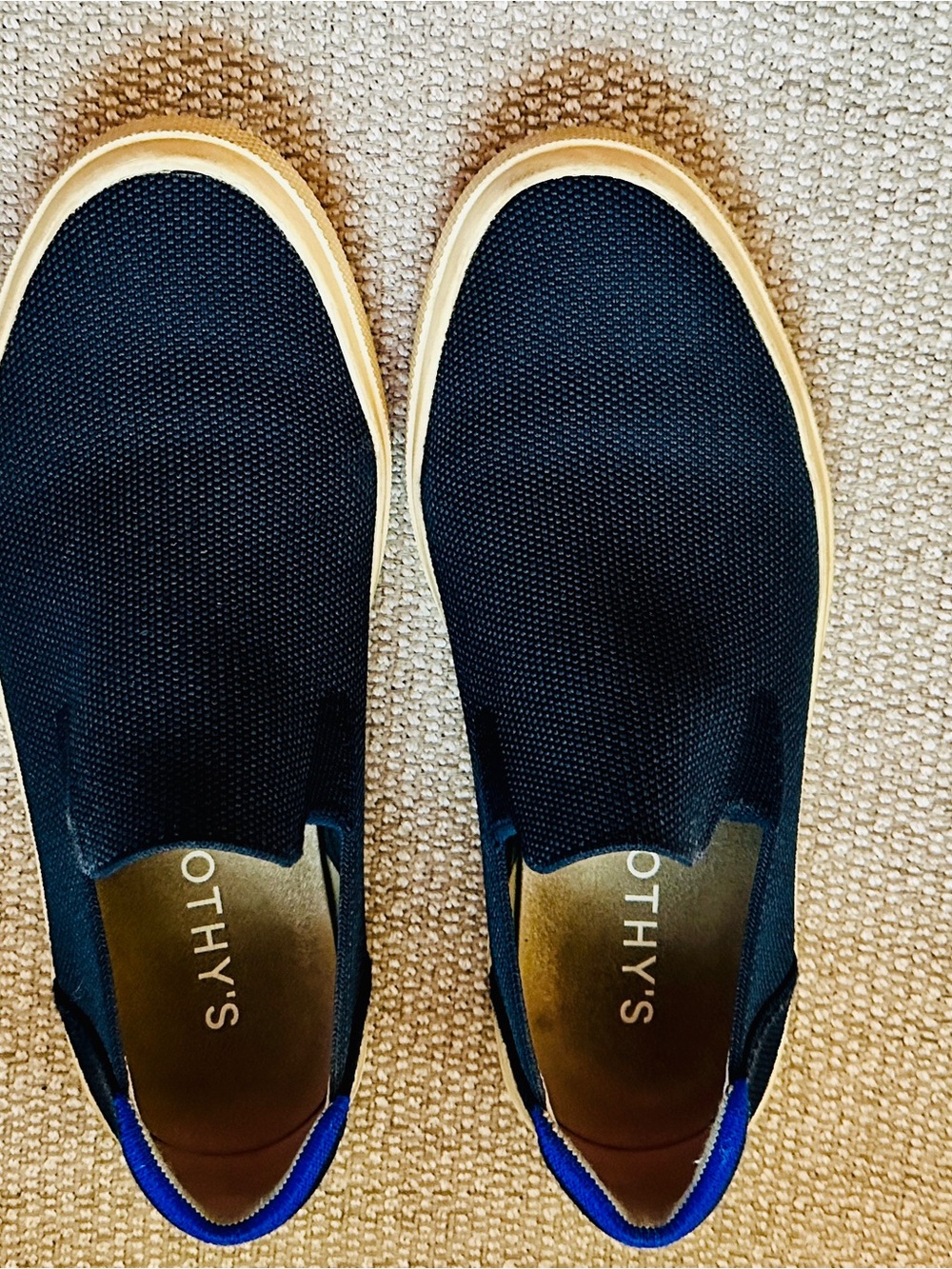 Rothy’s The Original Slip-On Sneakers Navy Blue Women’s